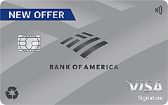 Bank of America® Unlimited Cash Rewards credit card card image
